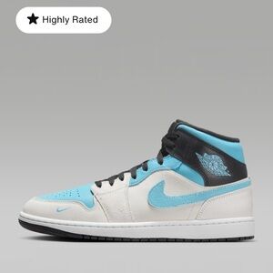 Jordan Sneakers in Light Blue and White